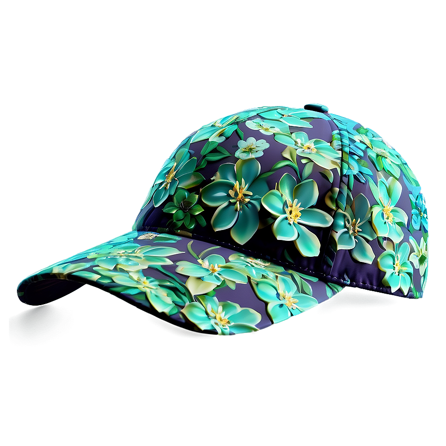 Floral Ball Cap Png Ern80 PNG Image