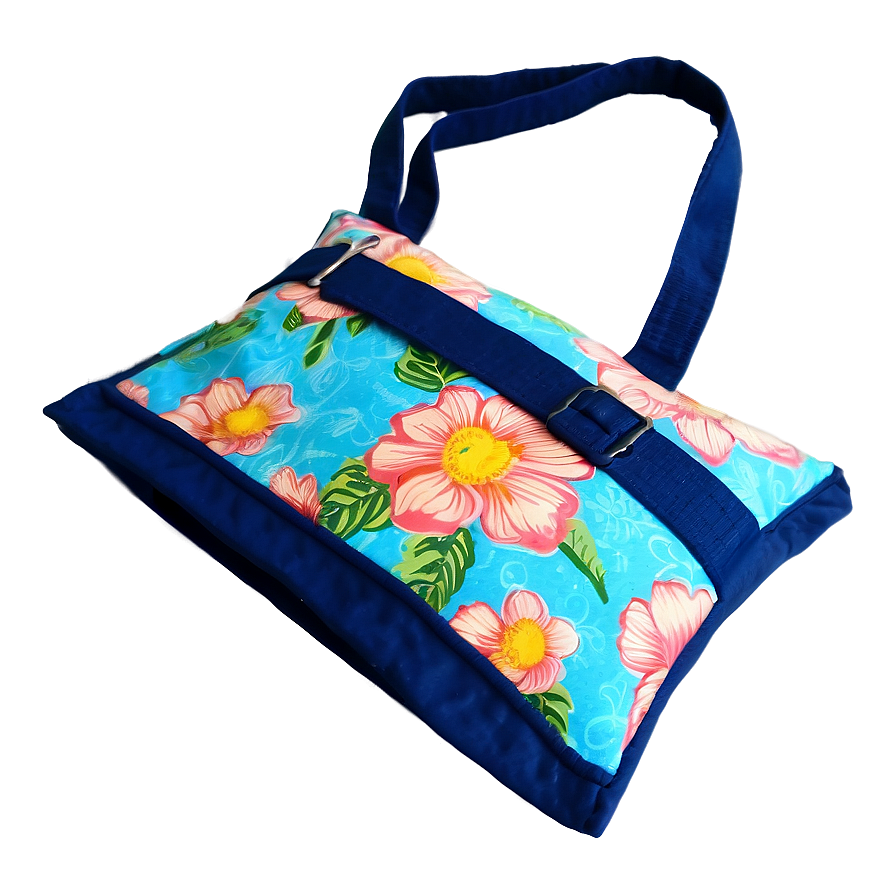 Floral Beach Bag Png Vuo PNG Image