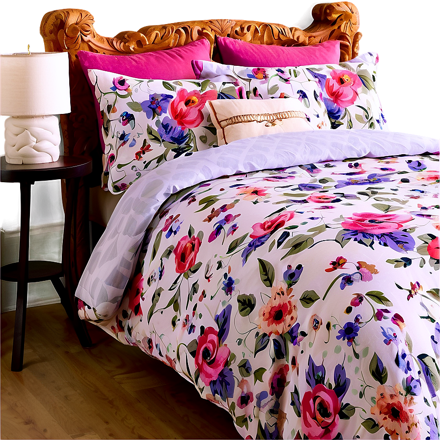 Floral Bedding Collection Png Hjr PNG Image