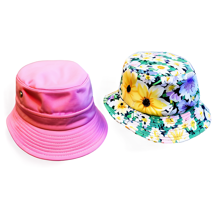 Floral Bucket Hat Png 54 PNG Image