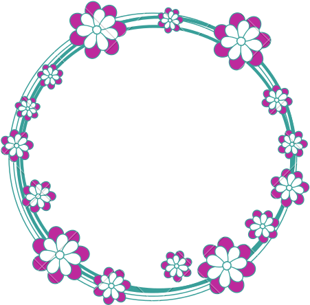 Floral_ Circle_ Border_ Design.png PNG Image