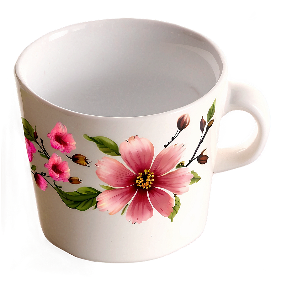 Floral Coffee Cup Png 53 PNG Image