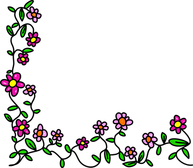 Floral_ Corner_ Border_ Design PNG Image