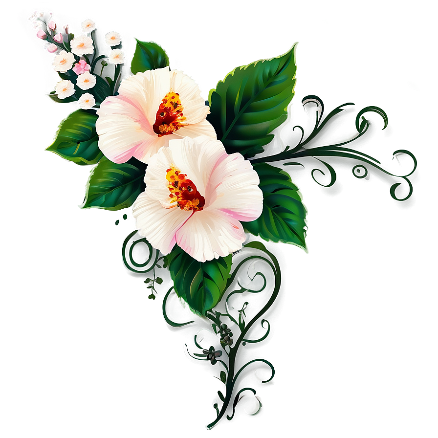 Floral Corner Vector Png Ydy PNG Image