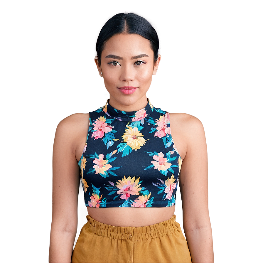 Floral Crop Top Png 52 PNG Image