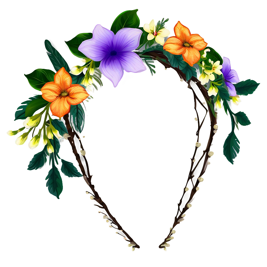 Floral Crown Design Png 56 PNG Image