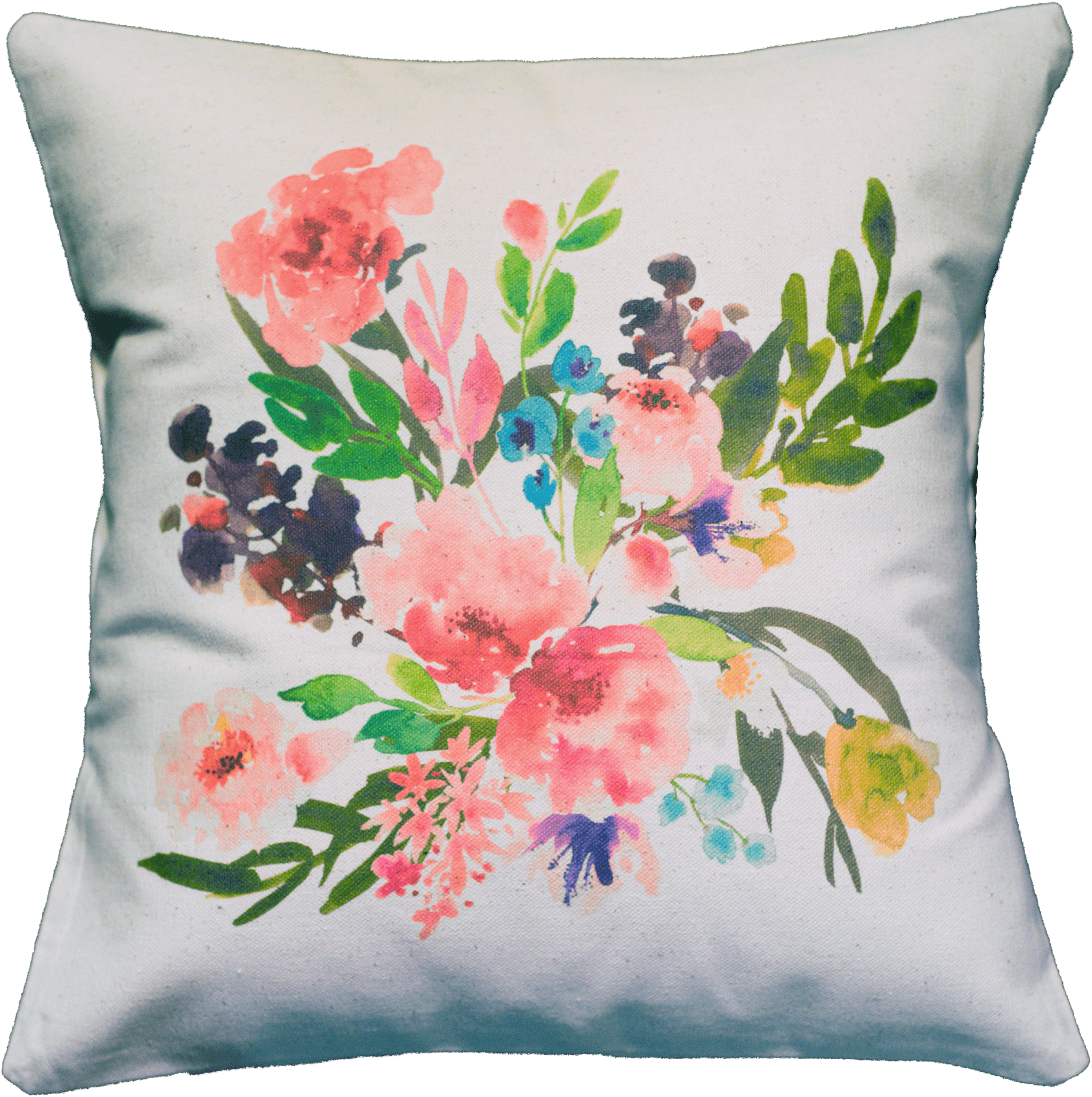 Floral Cushion Design PNG Image