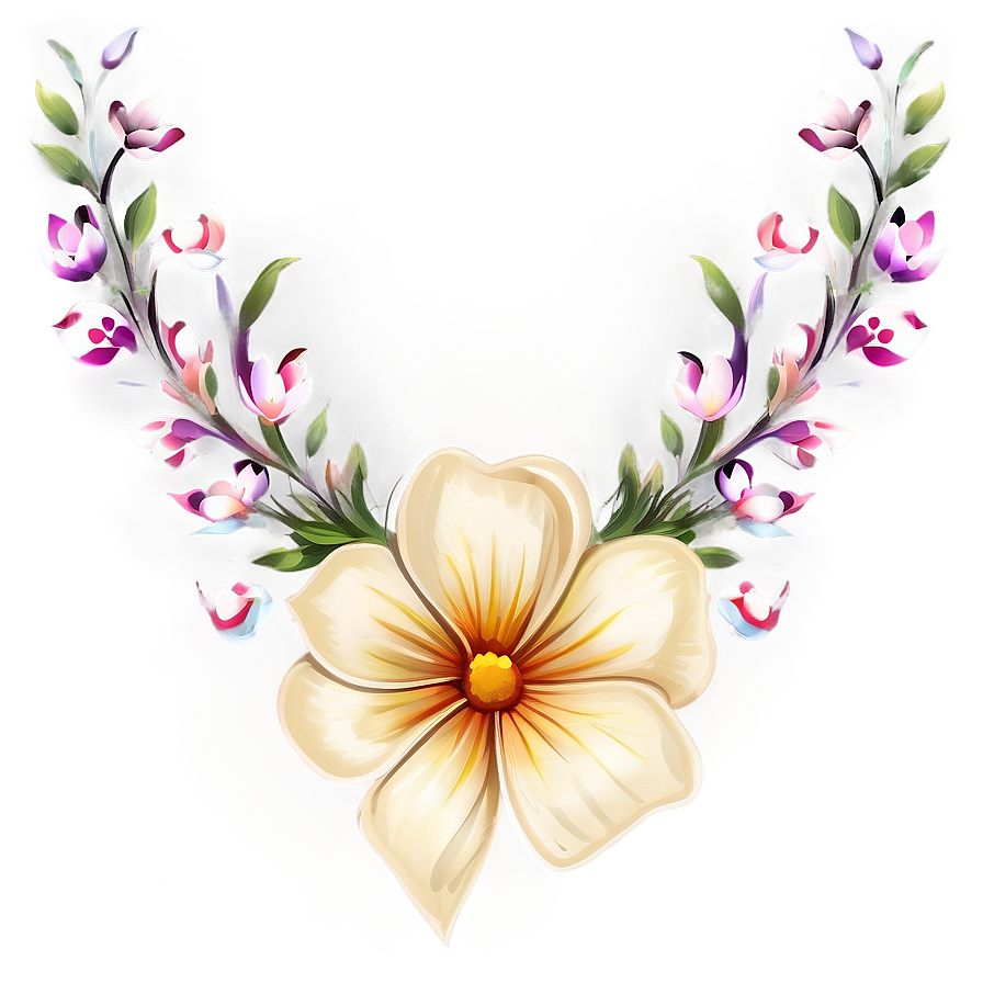 Floral Decal Design Png 06272024 PNG Image