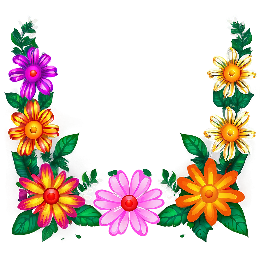 Floral Doodle Artwork Png Kgu3 PNG Image