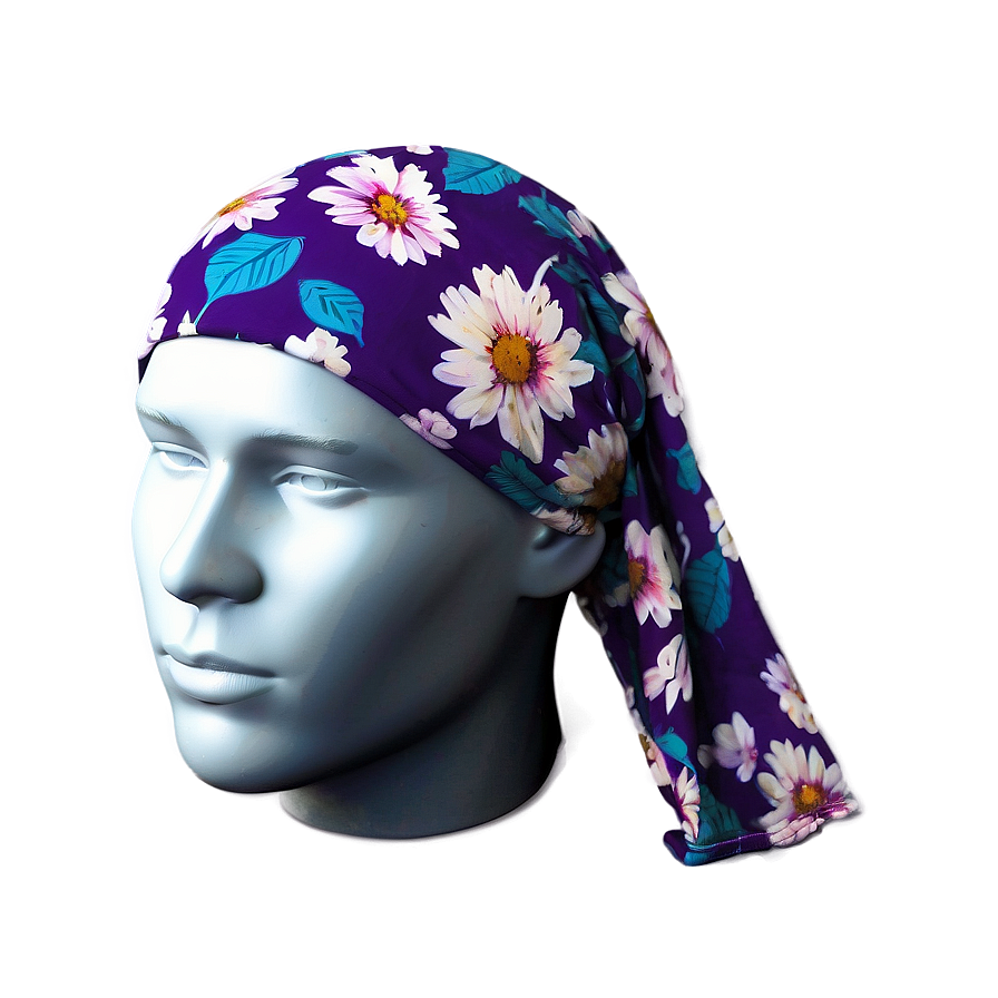 Floral Durag Png Ytn PNG Image