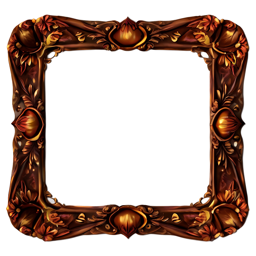 Floral Fancy Frame Png 06132024 PNG Image