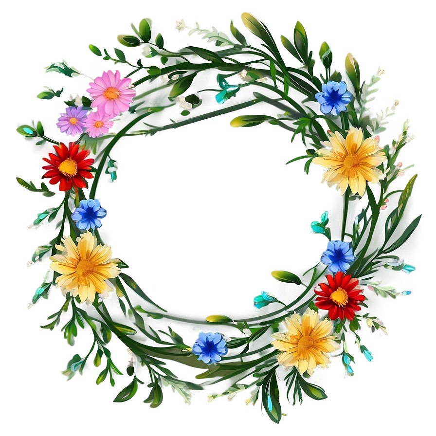 Floral Frame Border Png Lxt90 PNG Image