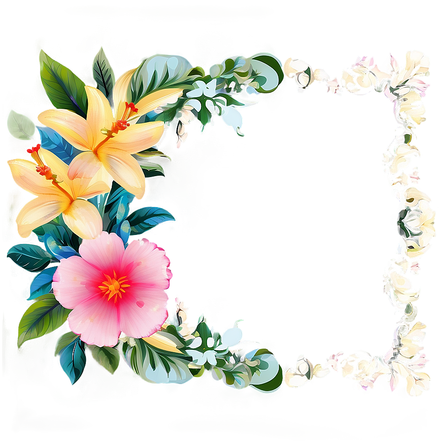 Floral Frame Silhouette Png 63 PNG Image