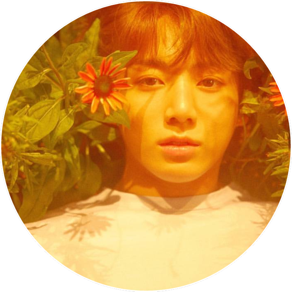 Floral_ Gaze_ Portrait PNG Image