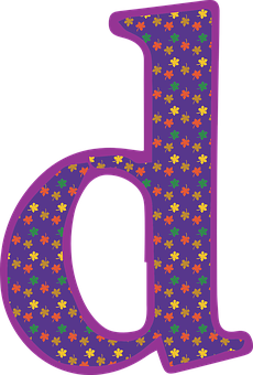 Floral Lowercase Letterb PNG Image