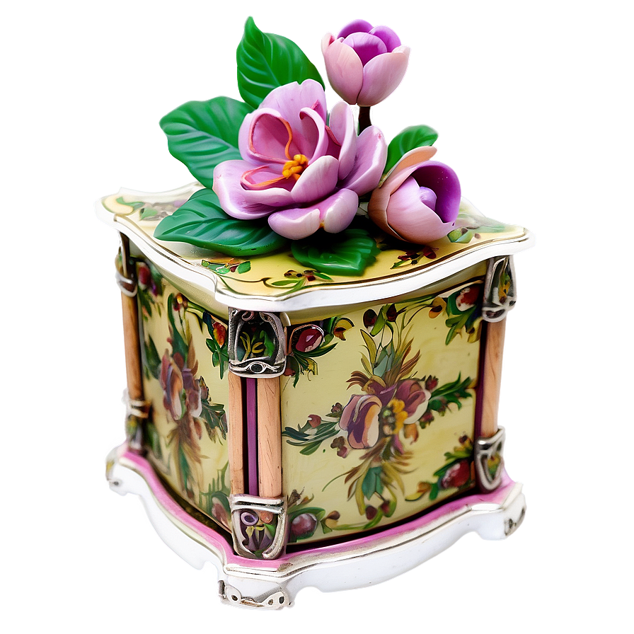 Floral Music Box Png 11 PNG Image