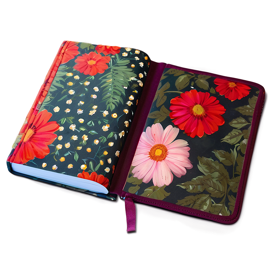 Floral Notebook Cover Png 54 PNG Image