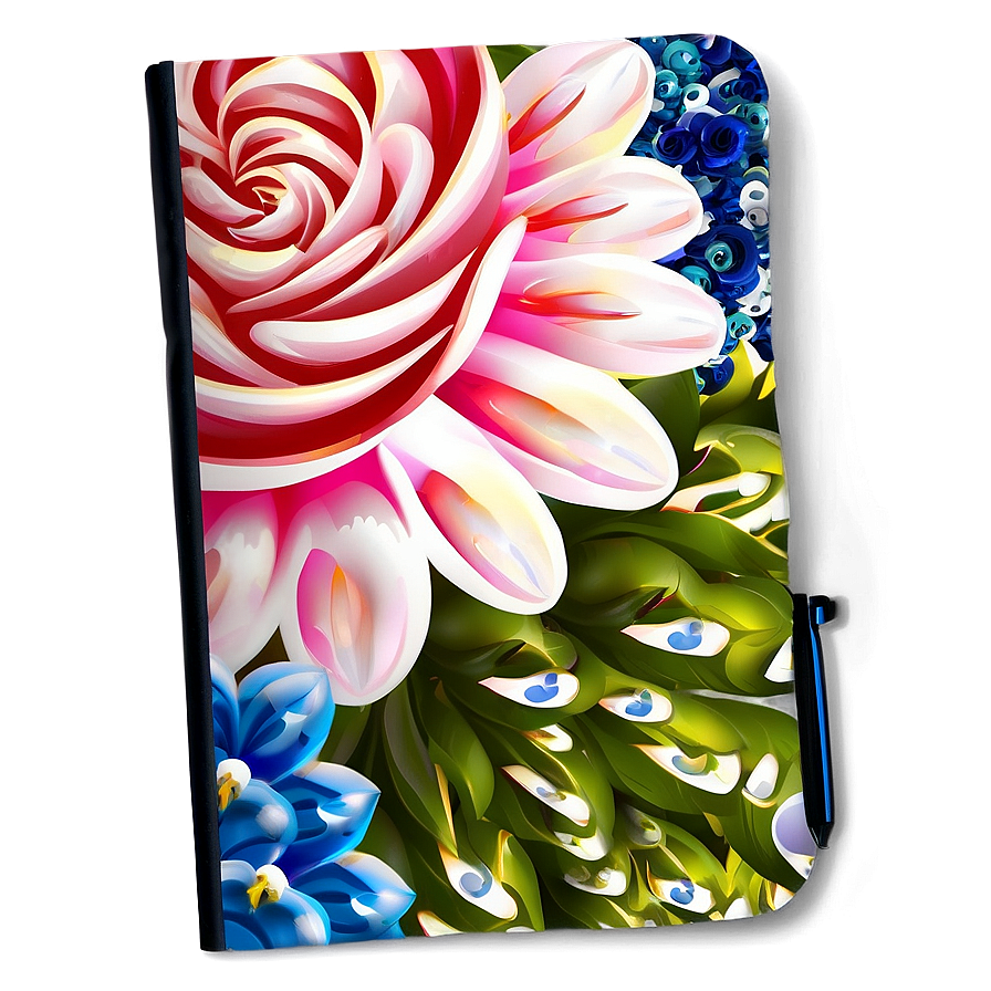 Floral Notebook Cover Png Vba93 PNG Image