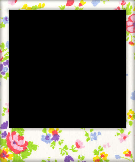 Floral Pattern Frame PNG Image