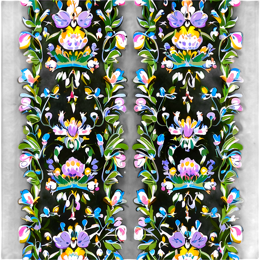 Floral Pattern Wallpaper Png Lox PNG Image