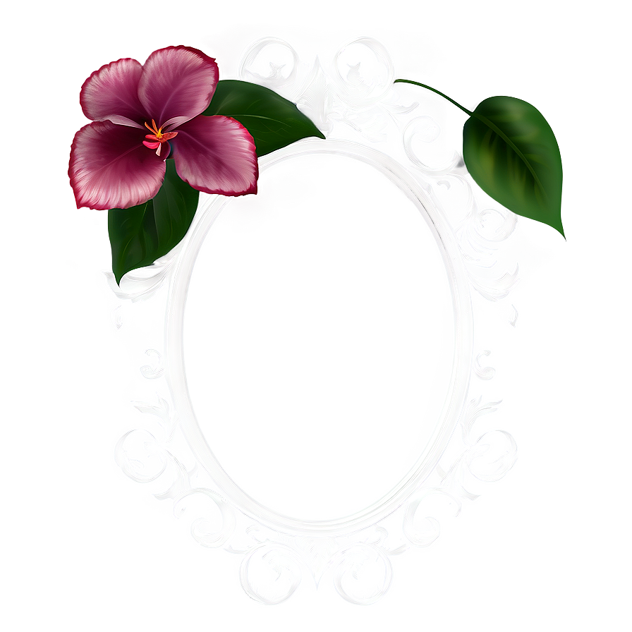 Floral Photo Frame Png Abt PNG Image