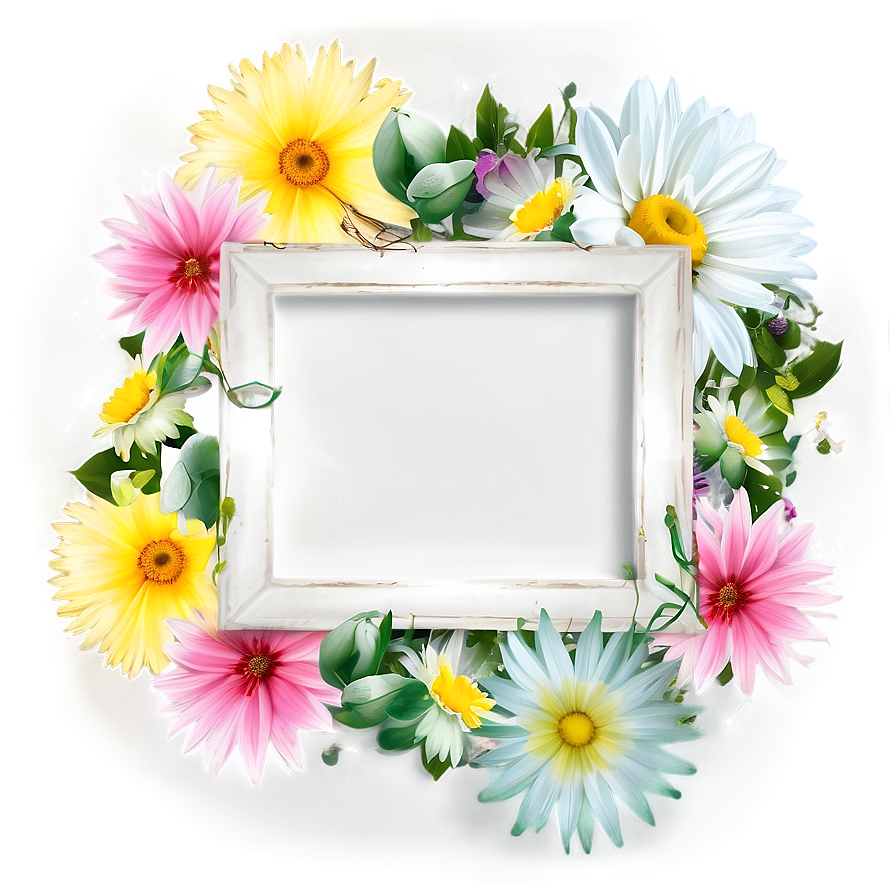 Floral Photo Frame Png Gcj PNG Image