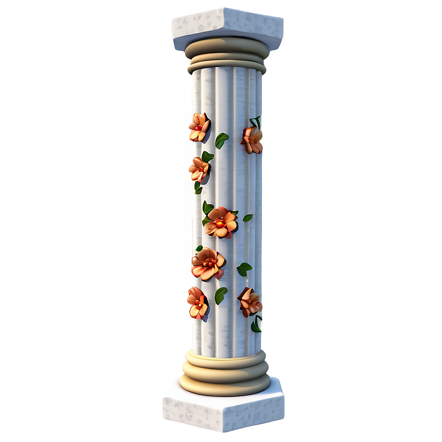 Floral Pillar Png Jxj40 PNG Image