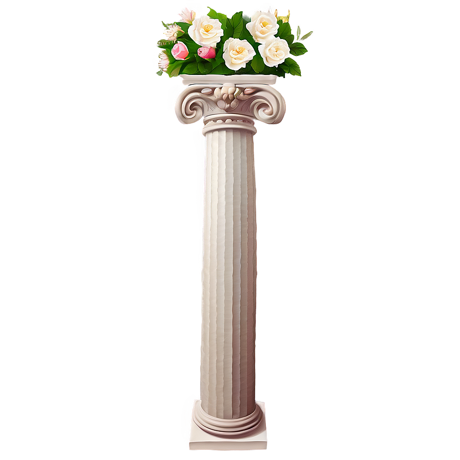 Floral Pillar Png Xlm PNG Image