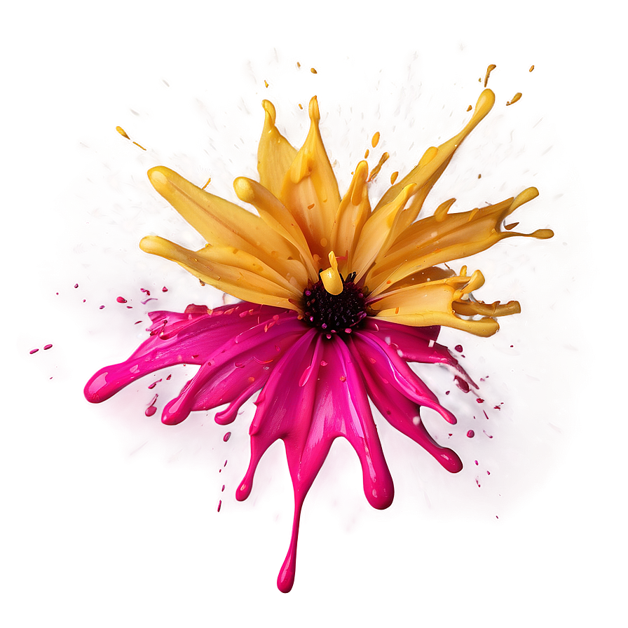 Floral Splash Effect Png 06282024 PNG Image