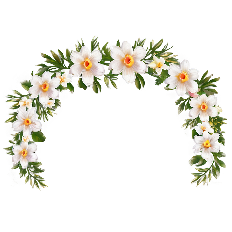 Floral Wedding Frame Png Jtm PNG Image