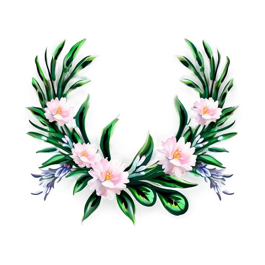 Floral Wreath Png Eka1 PNG Image