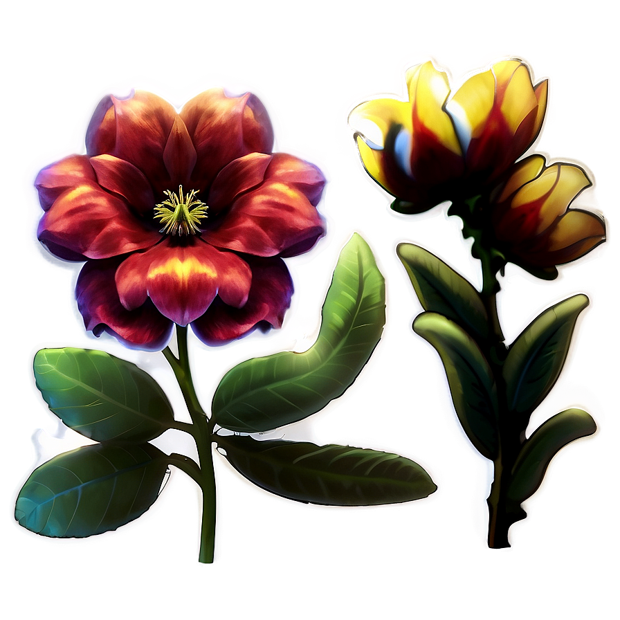 Flores Bloom Radiance Png Vko PNG Image