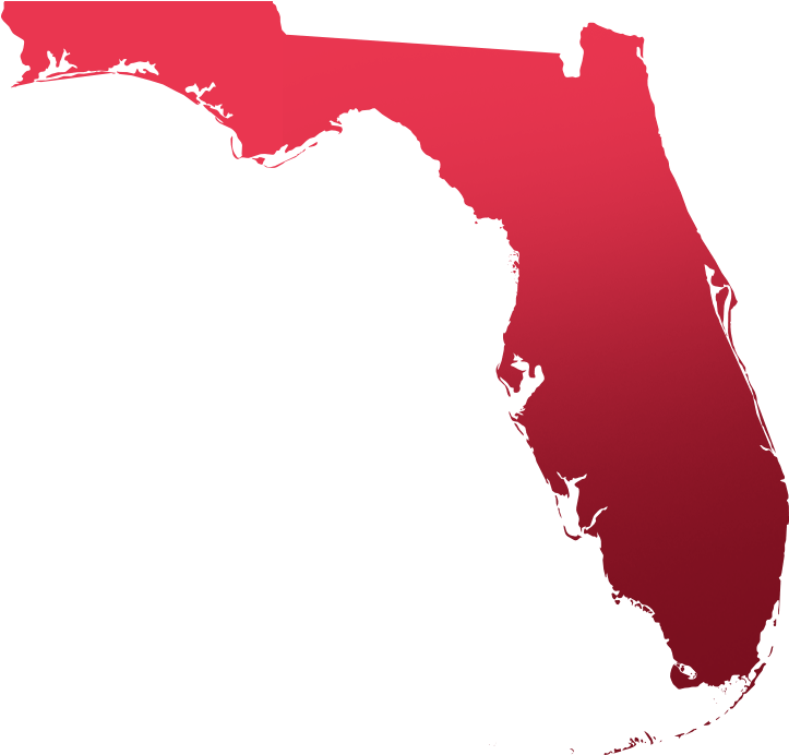 Florida Map Silhouette PNG Image