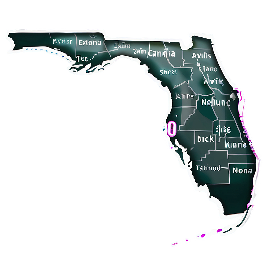 Florida Outline For Educational Use Png 06122024 PNG Image