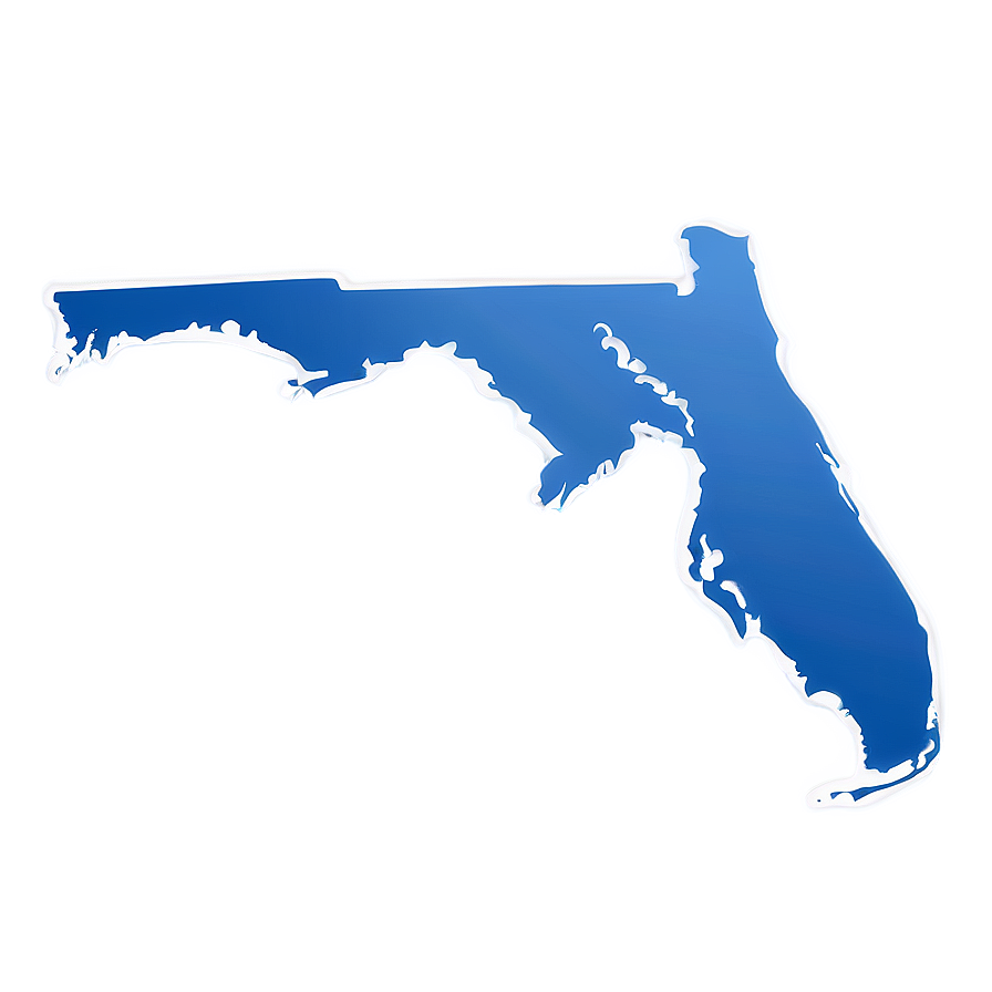 Florida Outline With Waves Png Dja59 PNG Image