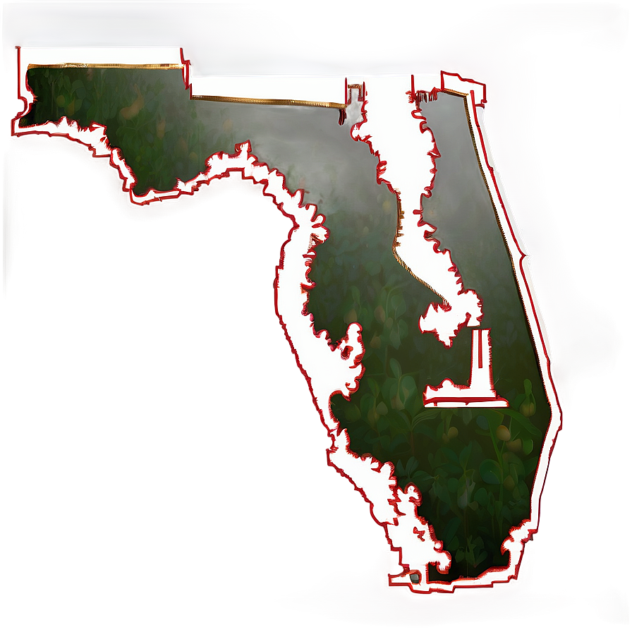 Florida State With Home Symbol Outline Png Ngq72 PNG Image