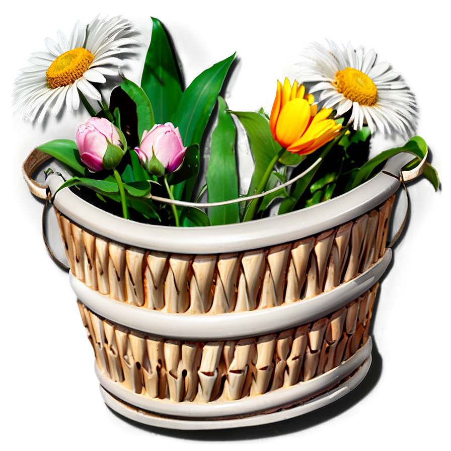 Flower Basket Png 88 PNG Image