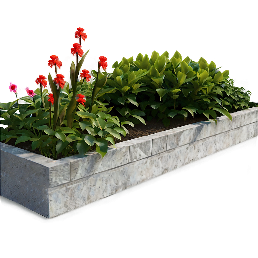 Flower Bed Plants Png Hay PNG Image