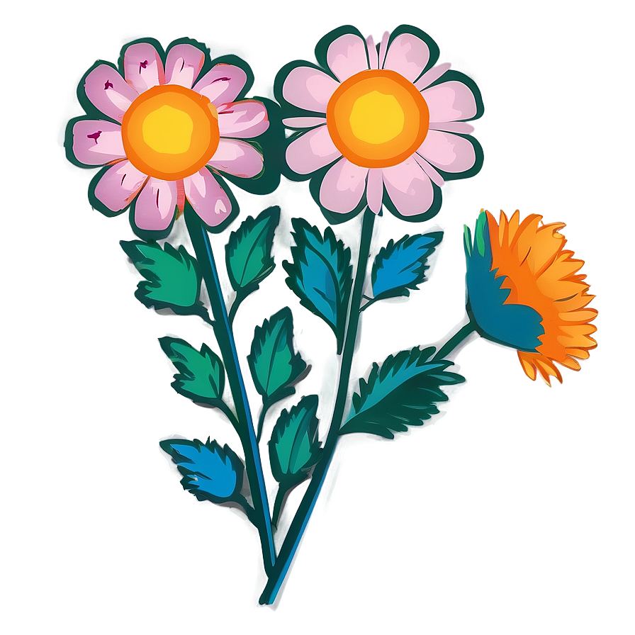 Flower Cricut C PNG Image