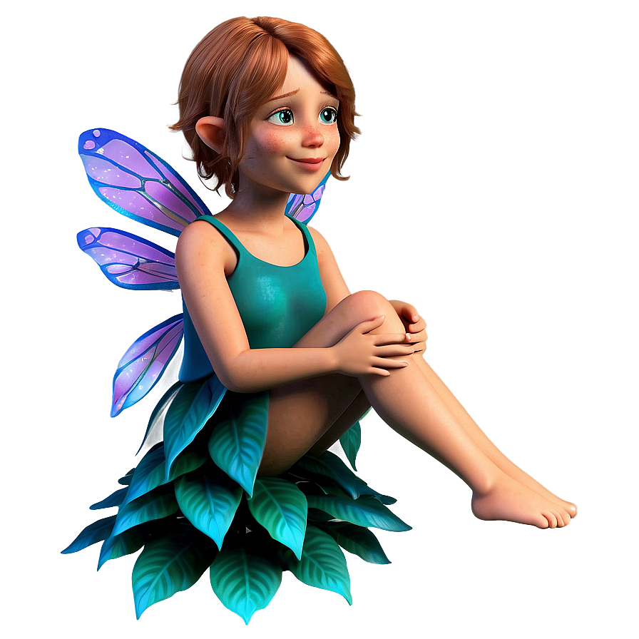 Flower Fairy Sitting Png Oki80 PNG Image