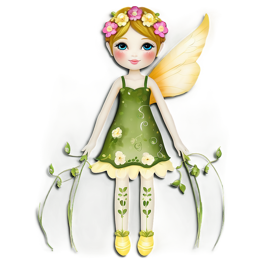 Flower Garden Fairy Doll Png 23 PNG Image