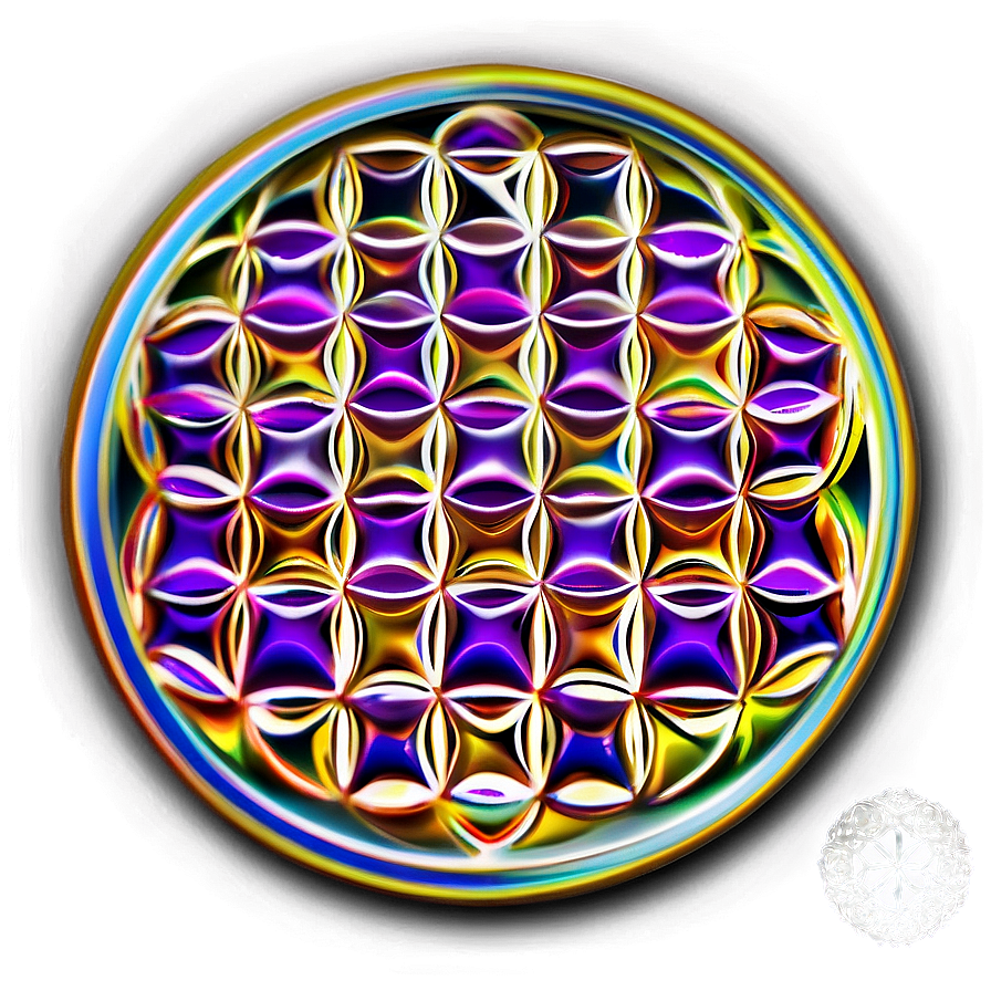 Flower Of Life Lightwork Design Png 06252024 PNG Image