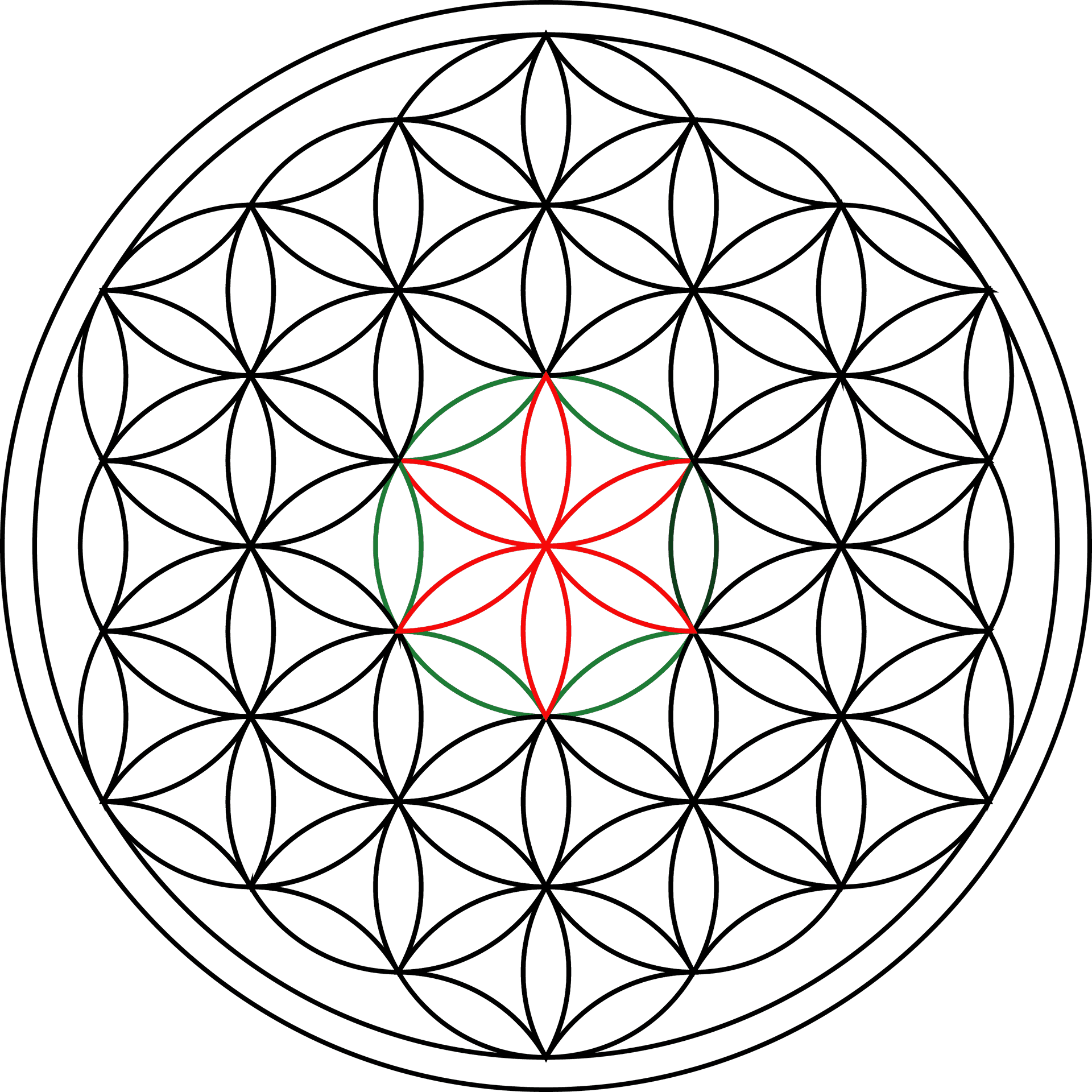 Flower Of Life_ Sacred Geometry.png PNG Image