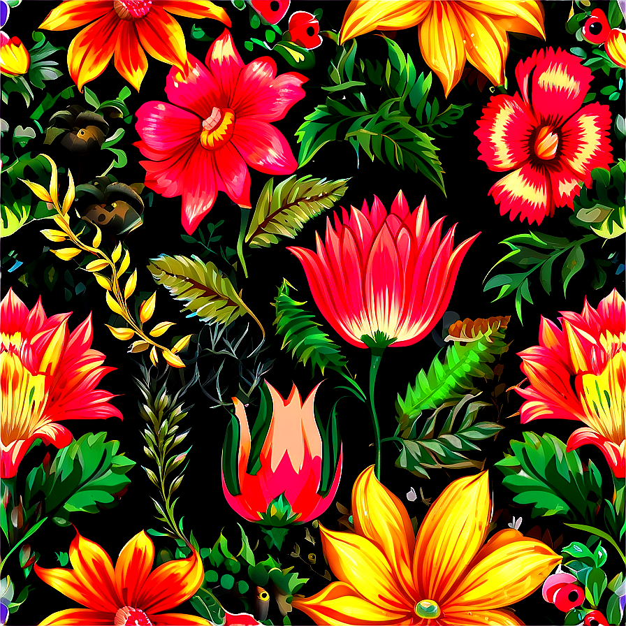 Flower Pattern B PNG Image