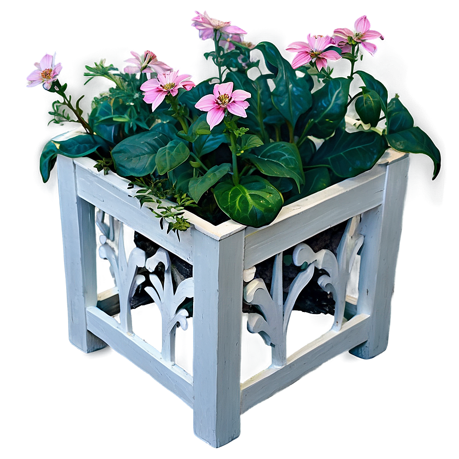 Flower Planter Box Png Ikt87 PNG Image