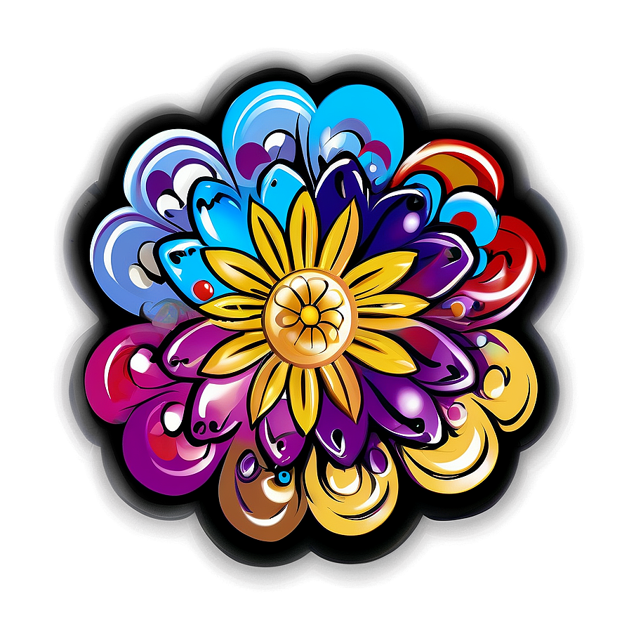 Flower Power Hippie Symbol Png 06202024 PNG Image