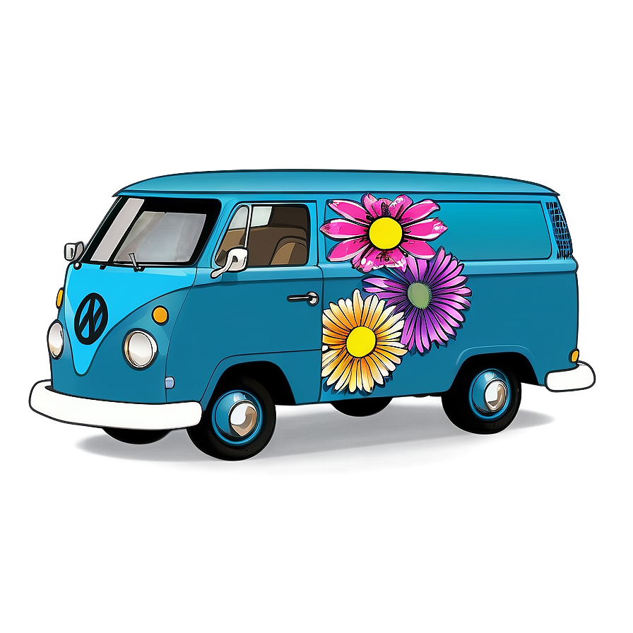 Flower Power Van Png 06202024 PNG Image