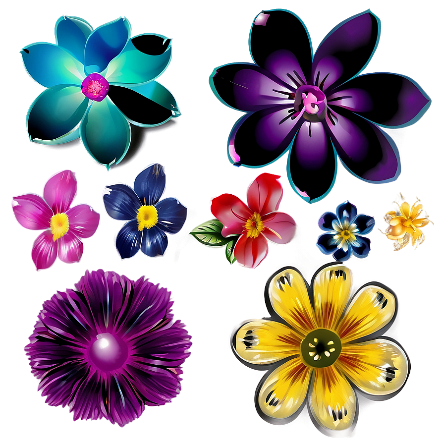 Flower Shapes Png 38 PNG Image