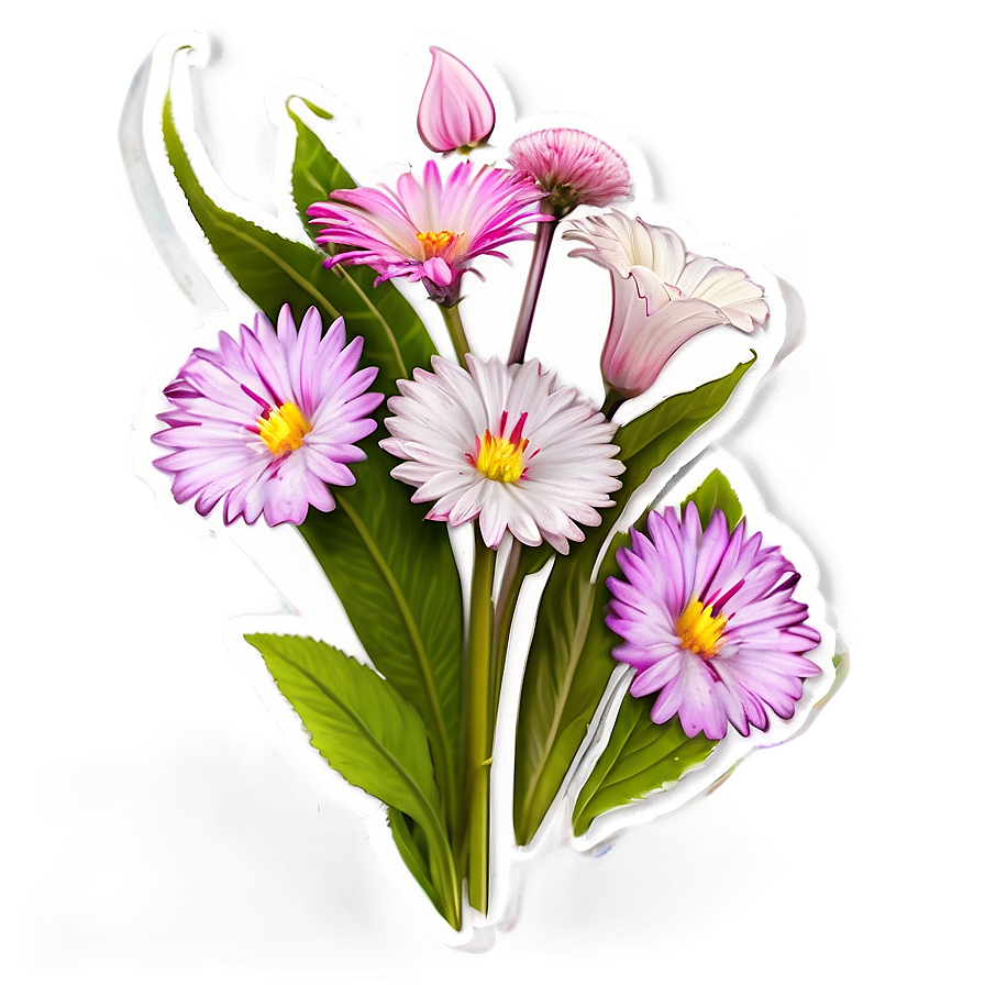 Flower Sticker Png Aup99 PNG Image