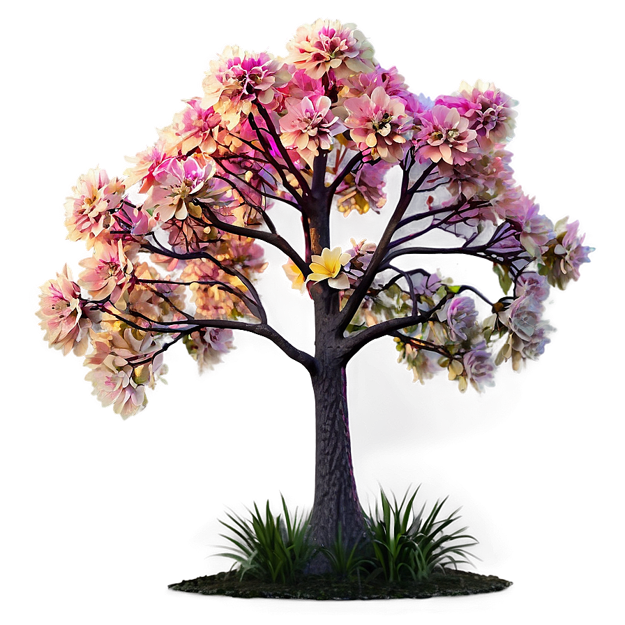 Flower Tree In Sunrise Png May82 PNG Image